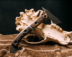 Half Face Blades Bleeding Heart hawk - Maple Burl